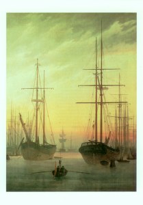 ; Ansicht eines Hafens , 1815