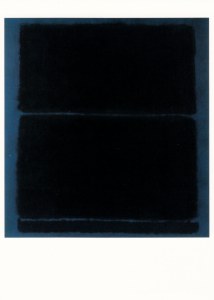 Rothko Mark; Three Blacks in Dark Blue , 1960