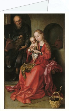 Kunstkarte Die Heilige Familie Martin Schongauer 