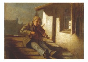 ; Geiger auf dem Dach , 1880