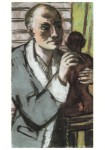 Beckmann Max; Selbstbildnis im grauen Schlafrock , 1941