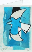 Braque Georges; Vogel in Blau und Grau , 1962