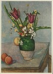Cezanne Paul - Cézanne; Flowers in a Vase and Fruit