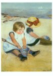 Cassatt Mary; Children Playing on the Beach , 1884