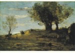 Corot Jean-Baptiste Camille; Das Flussufer