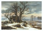 Dahl Johann Christian Clausen; Giant's Grave near Vordingborg in Winter , 1825