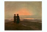 Friedrich Caspar David; Abendlandschaft mit zwei Männern (Sonnenuntergang)