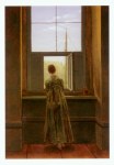 Friedrich Caspar David; Frau am Fenster , 1822