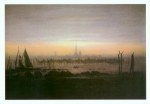 Friedrich Caspar David; Greifswald im Mondschein , 1817