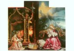 Grünewald Matthias; Isenheimer Altar Engelskonzert und Geburt Christi