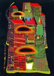 Hundertwasser Friedensreich; Good Morning City - Bleeding Town - 1969