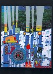 Hundertwasser Friedensreich; Blue Blues - 1994