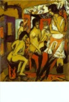 Kirchner Ernst Ludwig; Akte im Atelier (rückseitig: Zirkusszene) , 1912