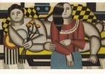 Léger Fernand - Leger; Frau mit Blumen in der Hand , 1922