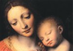 Luini Bernardo; The Virgin with the Sleeping Child (Detail) , 1520
