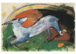 Marc Franz; Bläuliches Fabeltier , 1913