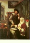 Mieris der Ältere Frans van; Der Besuch des Arztes , 1657