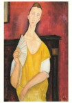 Modigliani Amedeo; Die Frau mit dem Fächer , 1919