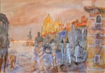 Moldovan Kurt; Venedig , Canale Grande gegen Santa Maria della S.