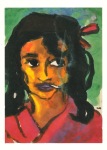 Nolde Emil; Frau mit Zigarette , 1921