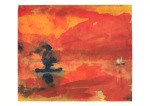 Nolde Emil; Sea with a Steamer , 1946