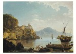 Rebell Josef; Ansicht von Atrani am Golf von Salerno , 1822