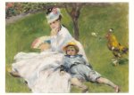 Renoir Pierre-Auguste; Madame Monet and Her Son , 1874