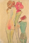 Schiele Egon; Drei weibliche Akte , 1910
