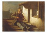 Spitzweg Carl; Geiger auf dem Dach , 1880