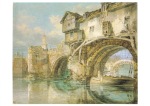 Turner William; Alte Waliser Brücke, Shrewsbury , 1794