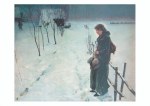 Uhde Fritz von; Winter landscape, Christmas Eve , 1890